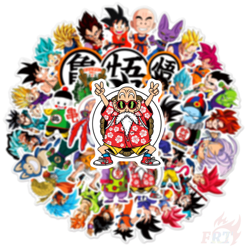 ✪ Dragon Ball Series 10 Son Goku Stickers ✪ Anime 50Pcs/Set DIY Fashion Waterproof Doodle Decals Stickers