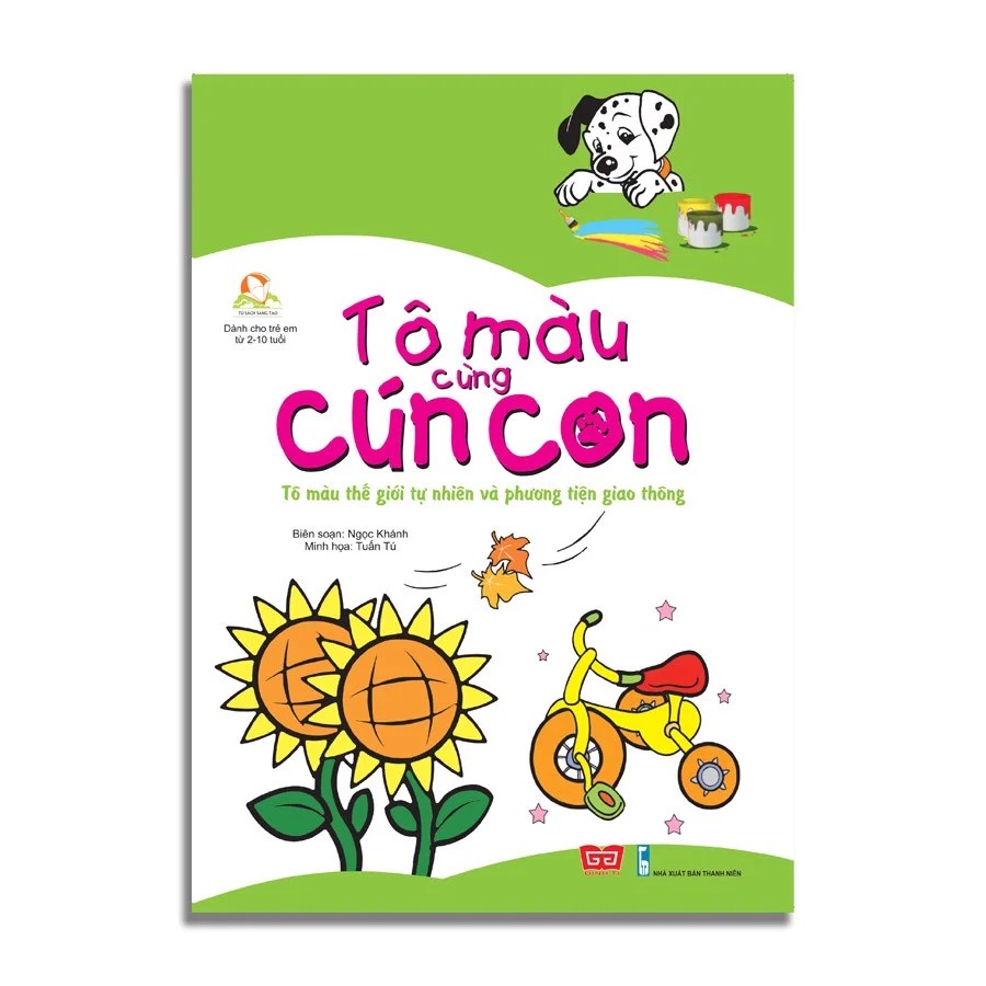 SÁCH - Tô màu cùng cún con ( 5 CUỐN )