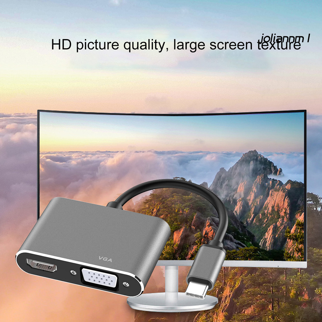 Trạm Chuyển Đổi Video 4k Usb 3.1 Type-C Bằng Hợp Kim Nhôm Cho Máy Tính Bảng | BigBuy360 - bigbuy360.vn