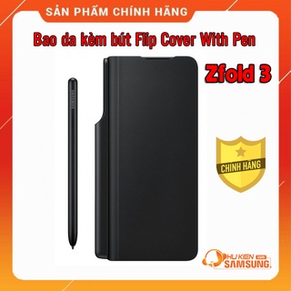 Bao da kèm bút Flip cover with Pen Galaxy Zfold 3 chính hãng