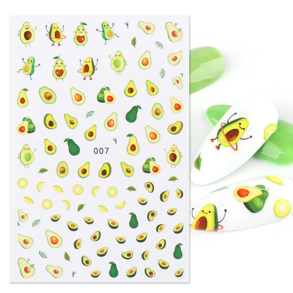 [Hàng mới về] Nhãn dán móng tay họa tiết hoạt hình 3d diy
