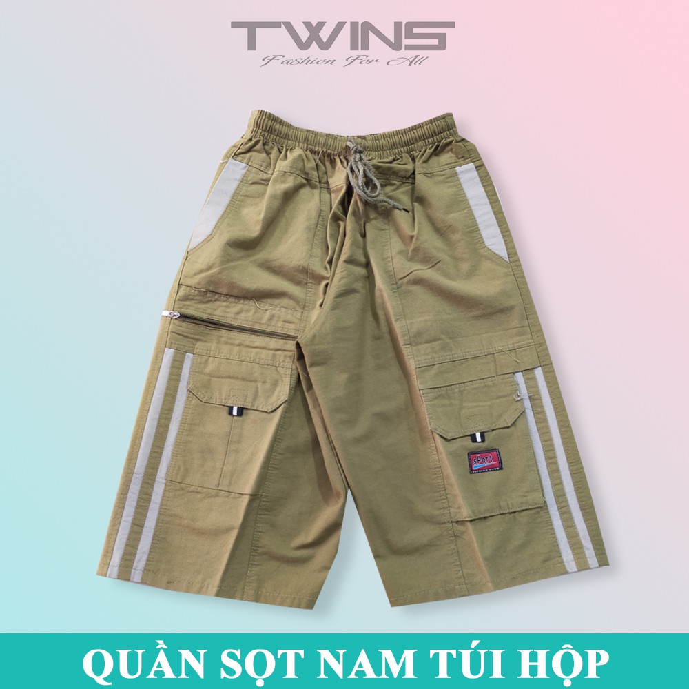Quần short kaki nam lưng thun có dây rút túi hộp cao cấp trung niên loại 1 mỏng co giãn mềm mịn thoáng mát