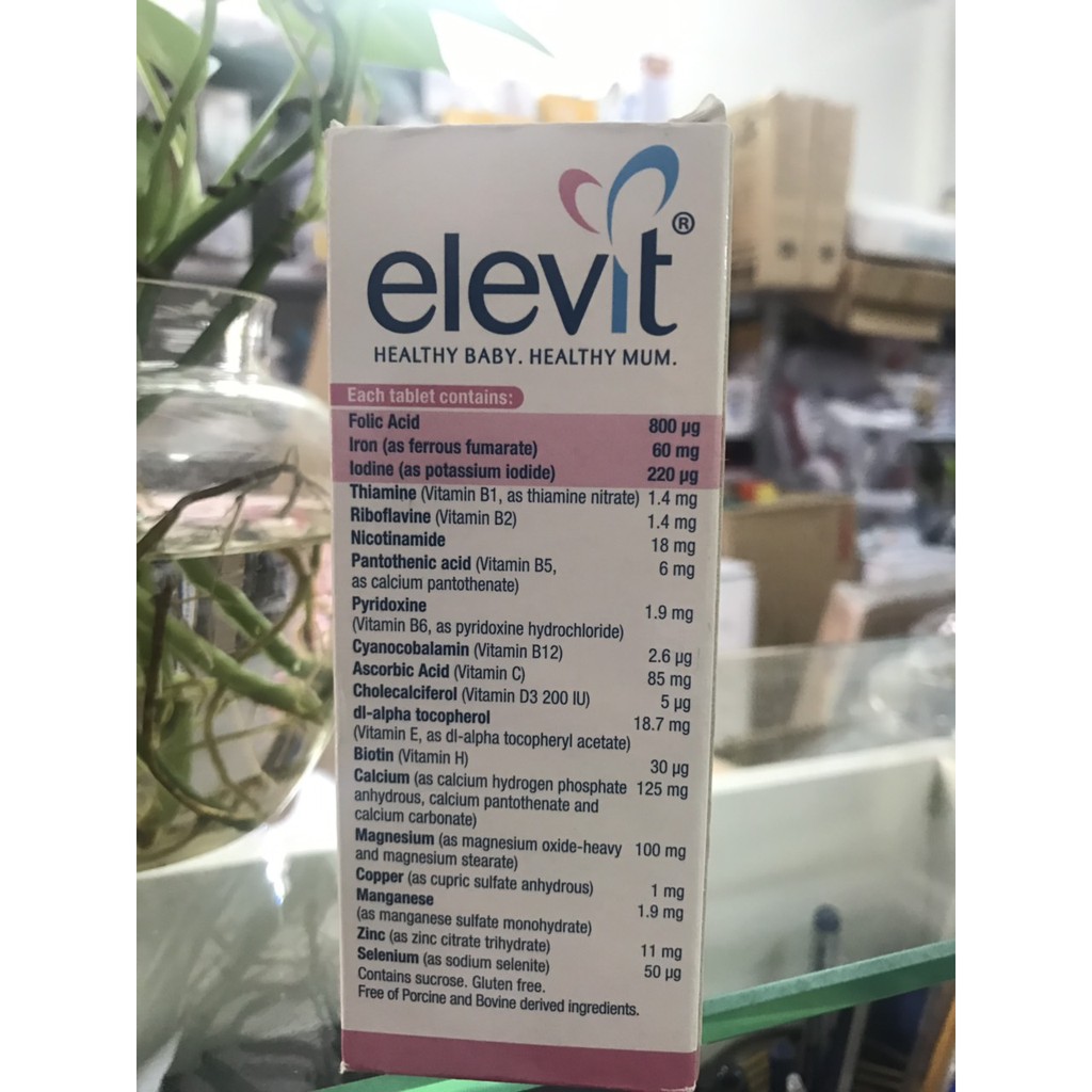 Vitamin tổng hợp cho bà bầu Elevit hộp 100 viên