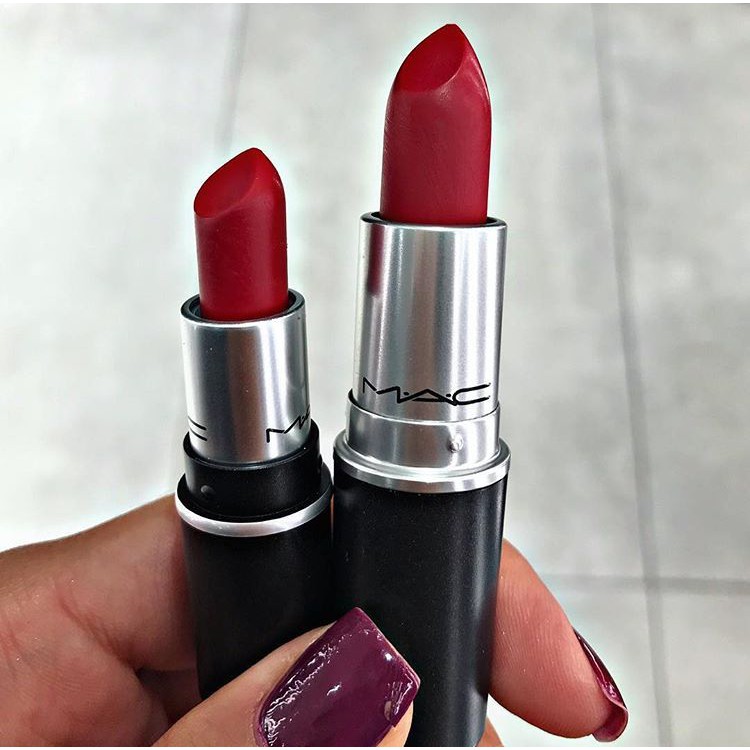 SON THỎI MINISIZE M.A.C RUBY WOO VÀ CHILLI MINISIZE UNBOX