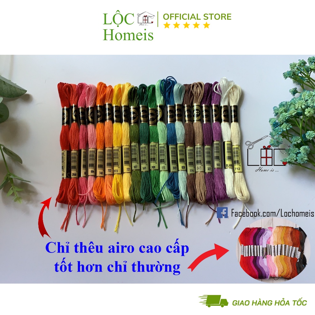 Set Thêu Cơ Bản Cho Những Bạn Mới Tập Thêu Thùa Handmade - LỘC Homeis