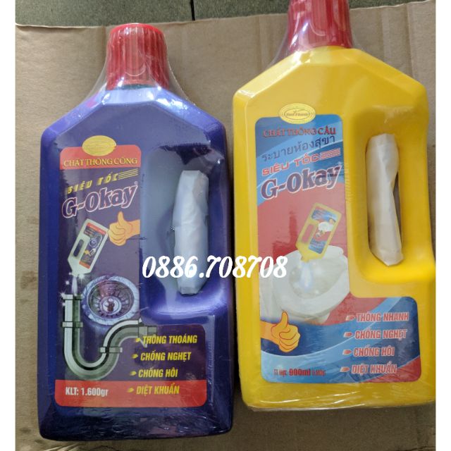 Nước Thông cầu cống cực mạnh Gokay 1400g