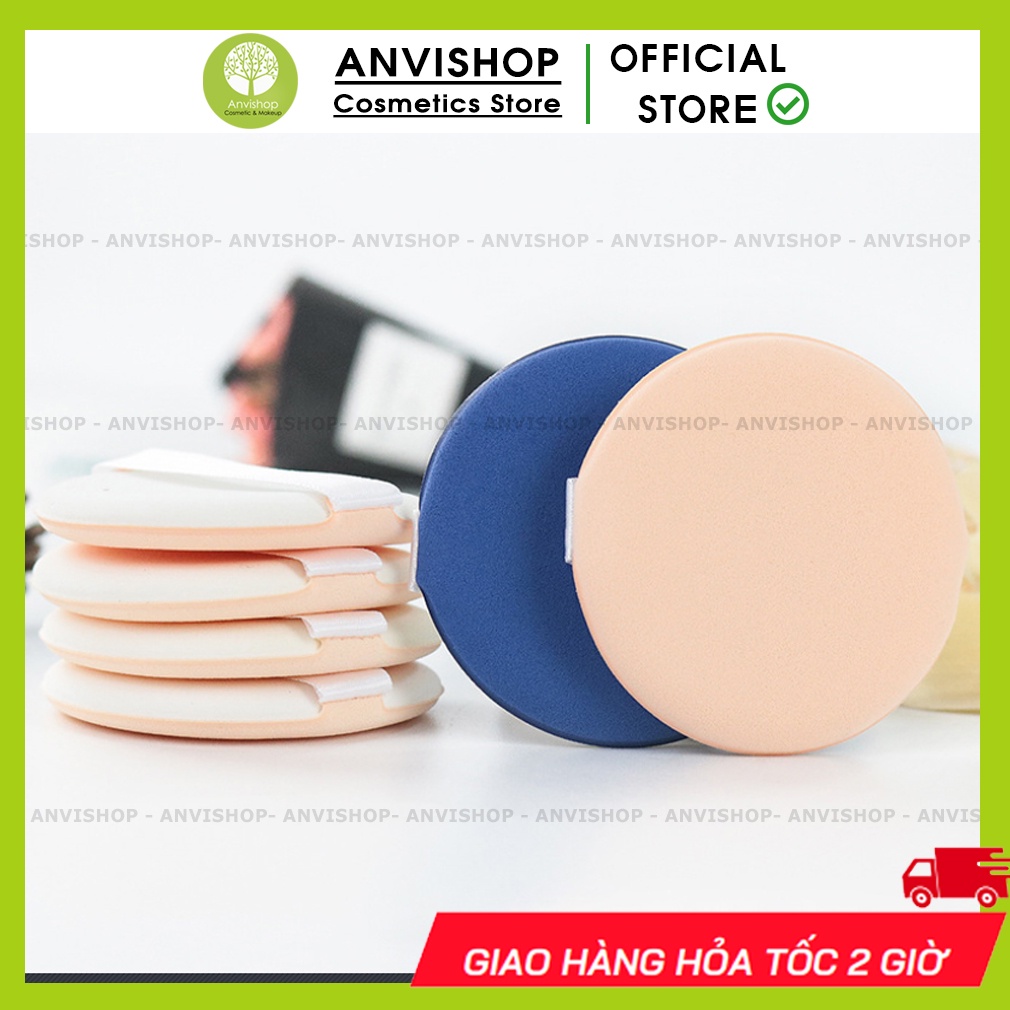 Mút Tròn Tán Phấn Nước Kem Nền tiện lợi