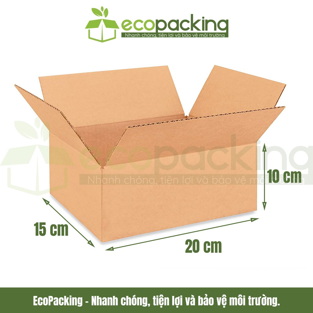 [XẢ KHO] Combo 25 thùng giấy carton size 20x15x10 cm để đóng gói giao hàng