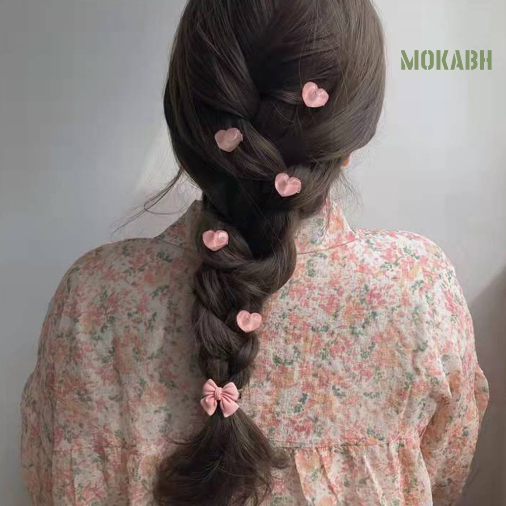 1 Kẹp Tóc Hình Trái Tim Thời Trang Cho Nữ&lt; Kẹp Tóc Hình Trái Tim / Hoa Hồng / Bướm / Trái Tim Nhiều Kiểu Thanh Lịch Chống Trượt Làm Quà Tặng Cho Nữ Mùa Hè