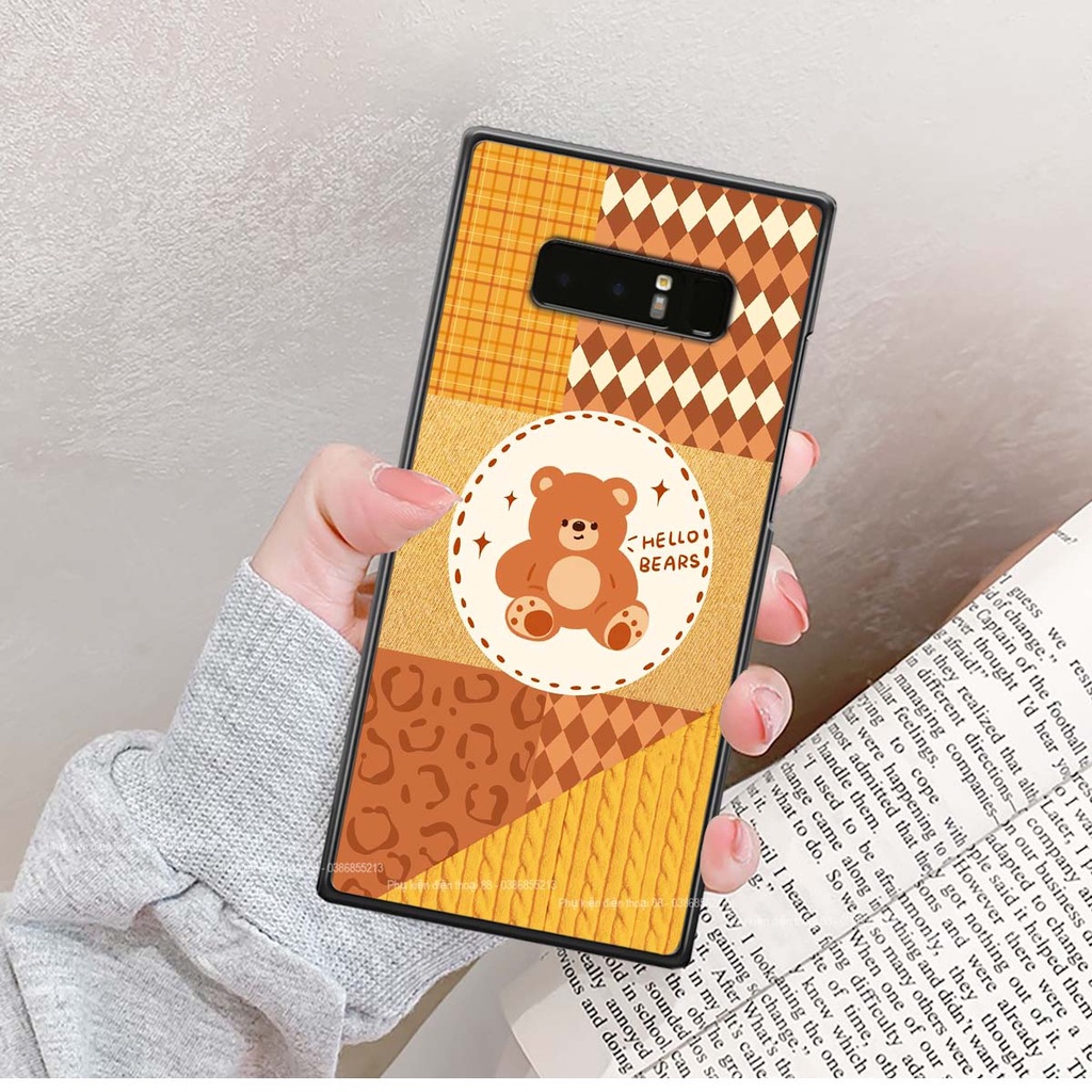 Ốp lưng Samsung NOTE 8 happy day, gấu bear dễ thương - BỀN - ĐẸP -BAO GIÁ TOÀN THỊ TRƯỜNG