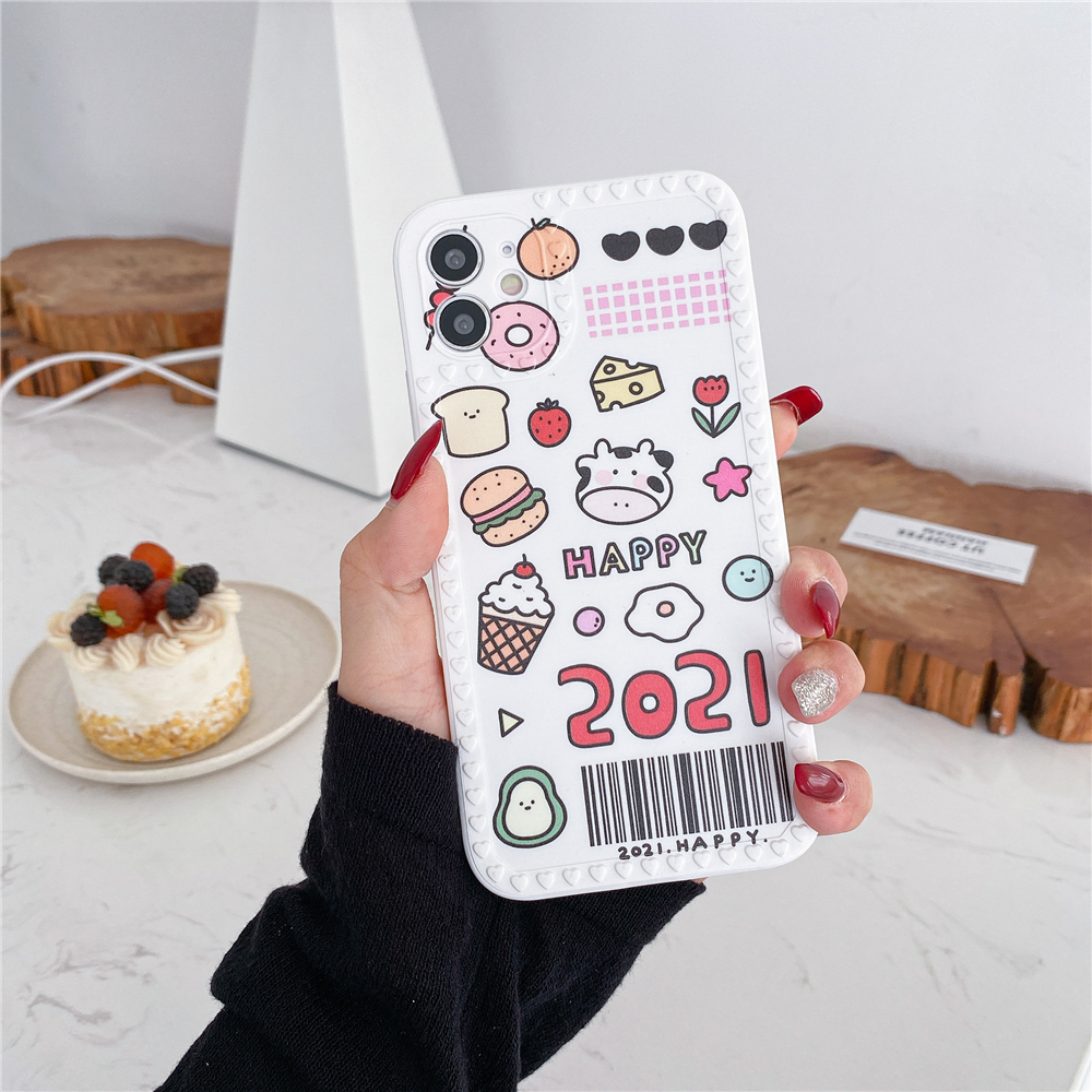 Ốp Lưng Họa Tiết Hình Chú Bò Sữa Thời Trang Cho Iphone 12 Mini Pro Max 6 6s 7 8 Plus Xr Xs Max Iphone 11 Pro Max | BigBuy360 - bigbuy360.vn