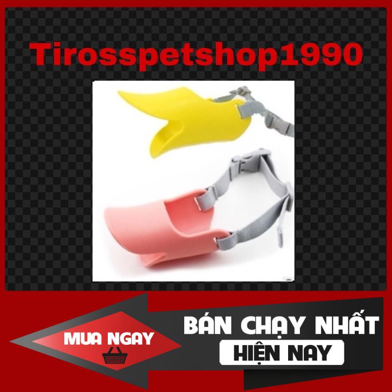 Rọ mõm mỏ vịt nhựa mềm cho thú cưng