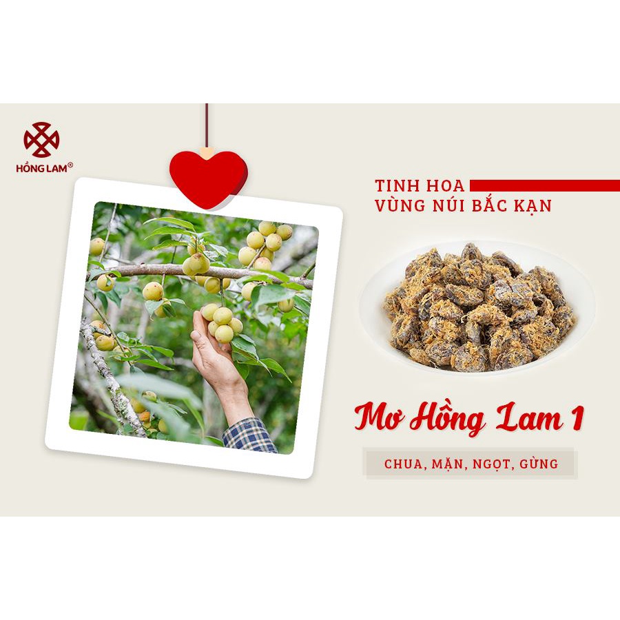 Ô Mai Mơ Số Không Hạt Hồng Lam 1/2/3/4/5 Hũ 200G - Đặc Sản Việt