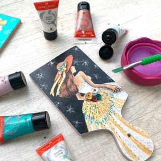 [Neon + Nhũ + Màu Kim] Tuýp Màu Acrylic Faber-Castell