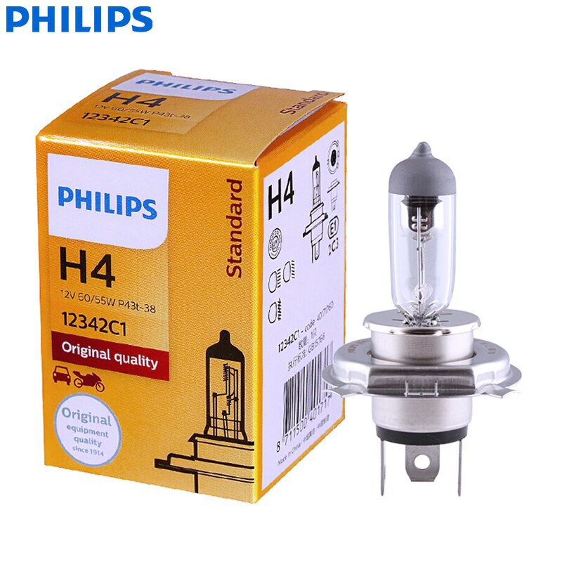 Bóng Đèn Pha Philips Chân H4 H3 H1 H7 H11 Dùng Cho Xe Ô Tô - 12V 55W Công Nghệ Halogen