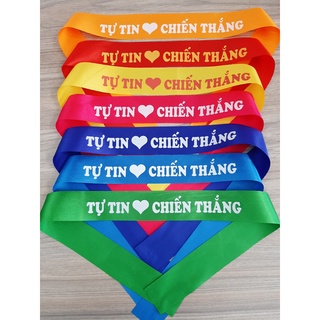 Băng đô cột đầu khẩu hiệu TỰ TIN CHIẾN THẮNG