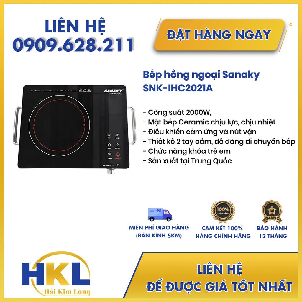 Bếp Hồng Ngoại Sanaky SNK-IHC2021A,hÀNG CHÍNH HÃNG,MỚI 100%