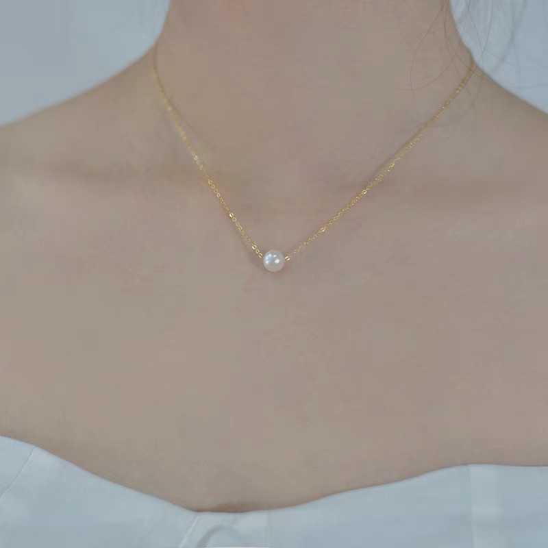 Vòng cổ Đính Ngọc Trai Nhân Tạo Phong Cách Hàn Quốc Thời Trang
