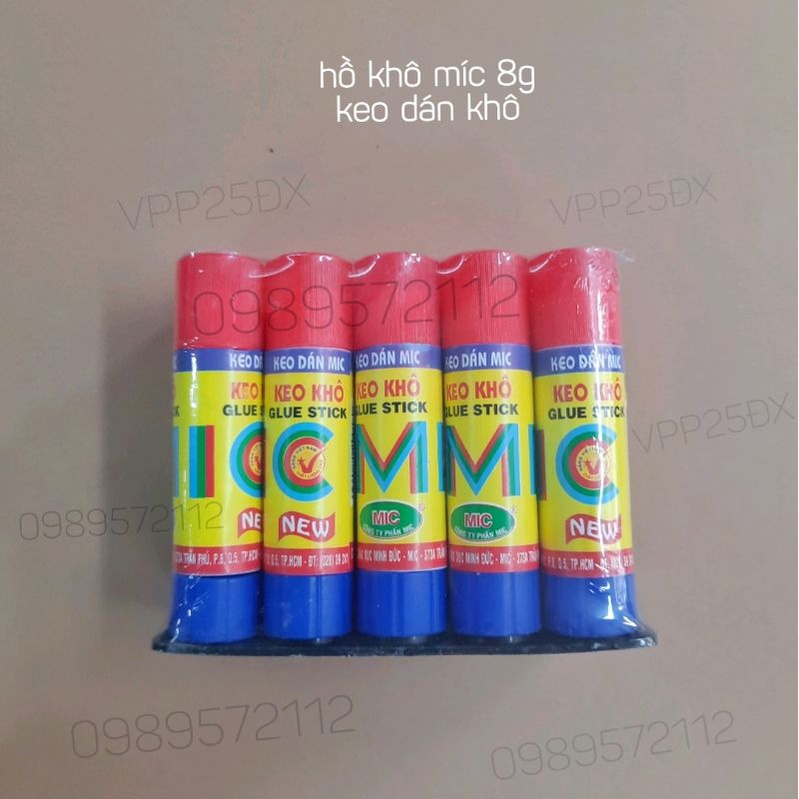 10 lọ hồ dán-keo dán khô dán giấy mic.