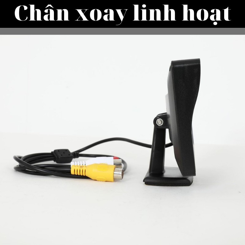 Màn hình 4.3 inch hiển thị hình ảnh của camera lùi, camera cập lề cho xe tải, xe con. Nội thất ô tô Donmic.