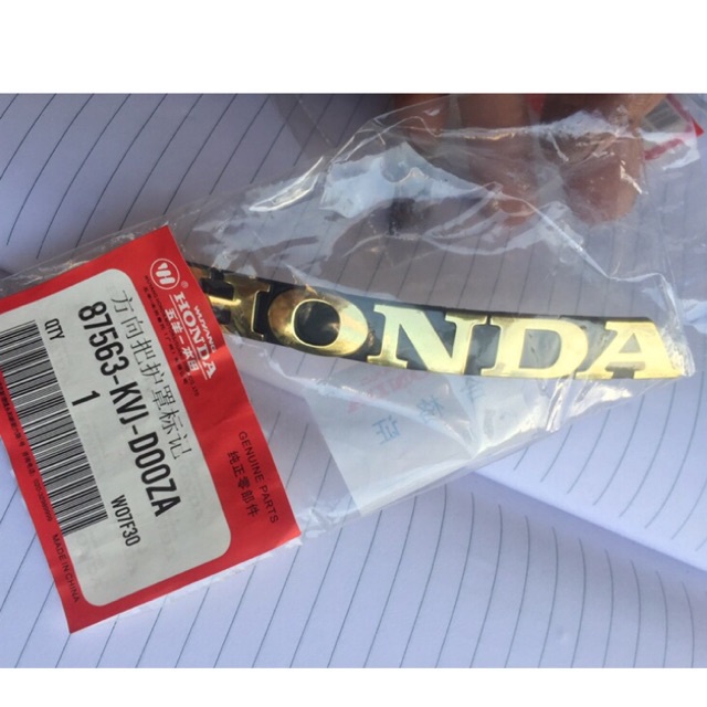 Tem Honda nổi chính hãng - chữ Honda nổi