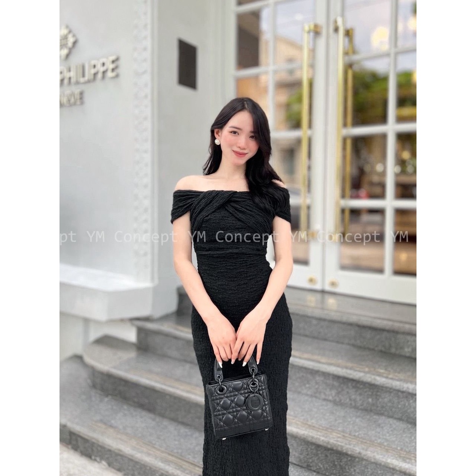 [FreeShip] Đầm Body Trễ Vai Nhún - YUME Y0586 | BigBuy360 - bigbuy360.vn