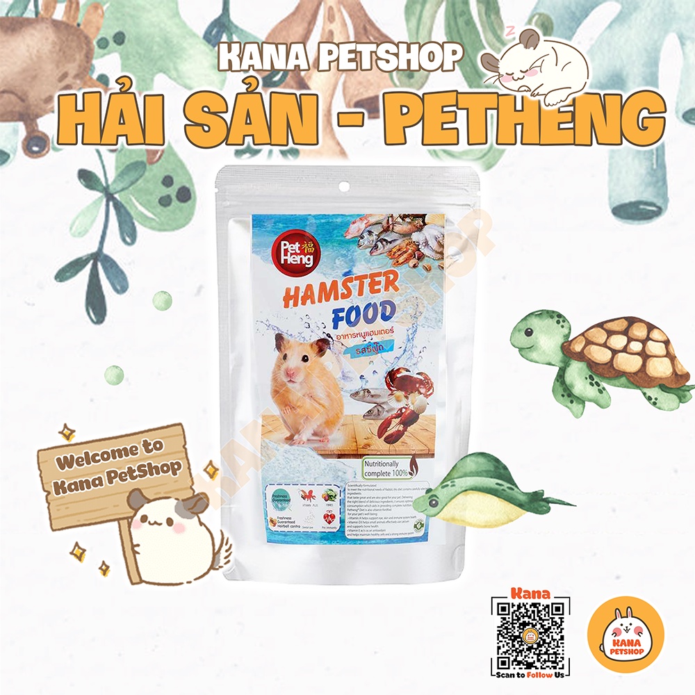 Thức Ăn Hamster FREESHIP Đồ Ăn Pet Heng Vị Hải Sản Hamster Food Cho Sóc,Thỏ,Bọ,Chinchialla ....