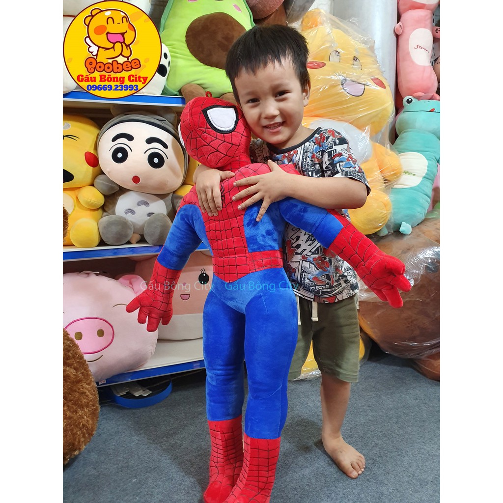 Người Nhện Spider Man - Đồ Chơi Thú Nhồi Bông Siêu Nhân Anh Hùng Gấu Bông gối ôm