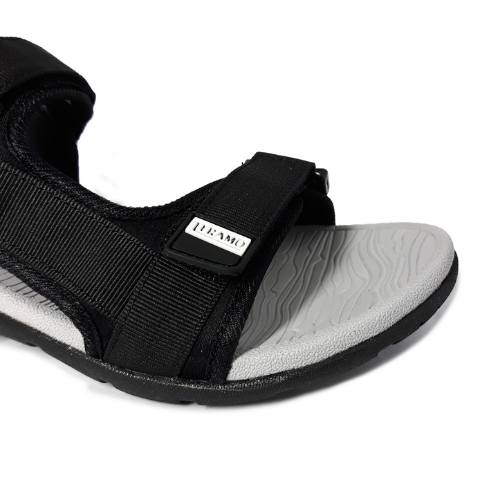 Giày sandal unisex Teramo hay sandan TRM29 đen kiểu giày sandal nam quai ngang nam và sandal nữ quai ngang