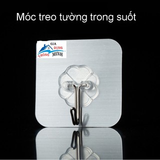 Miếng dán tường trong suốt, móc dán tường trong suốt