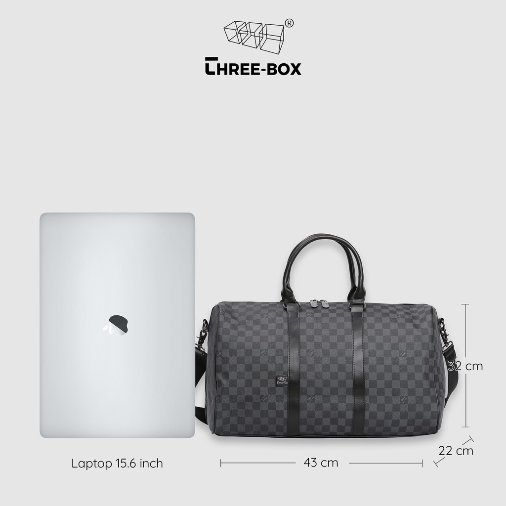 Túi xách du lịch Three-Box hoạ tiết Damier Travel | TX8052