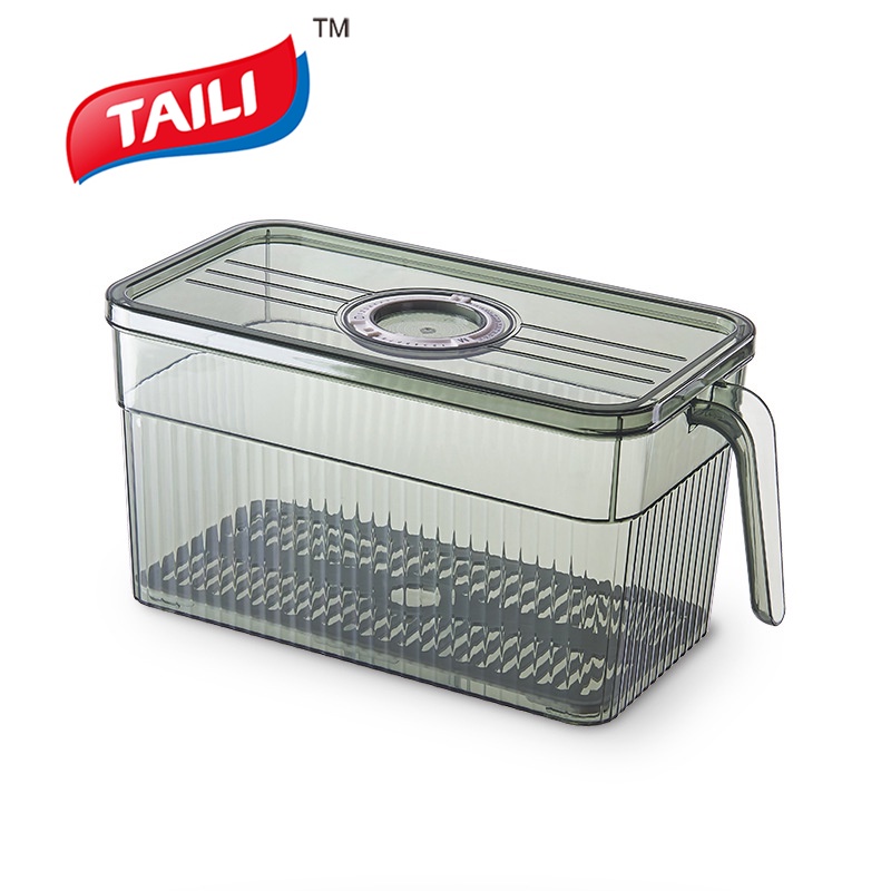 Hộp đựng thực phẩm TAILI trong suốt có tay cầm cho tủ lạnh