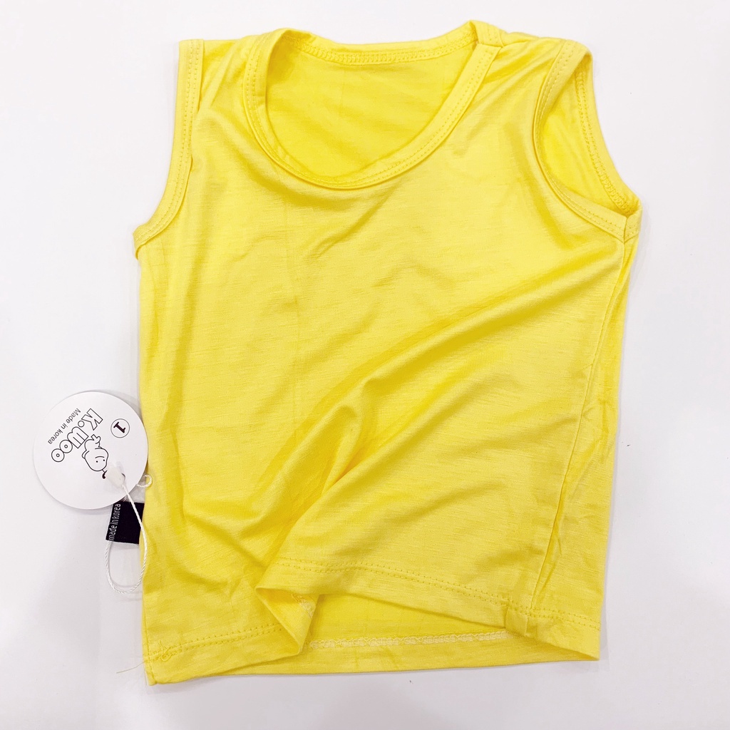 Áo ba lỗ bé trai/ bé gái, áo thun lạnh cho bé mặc mát ngày hè