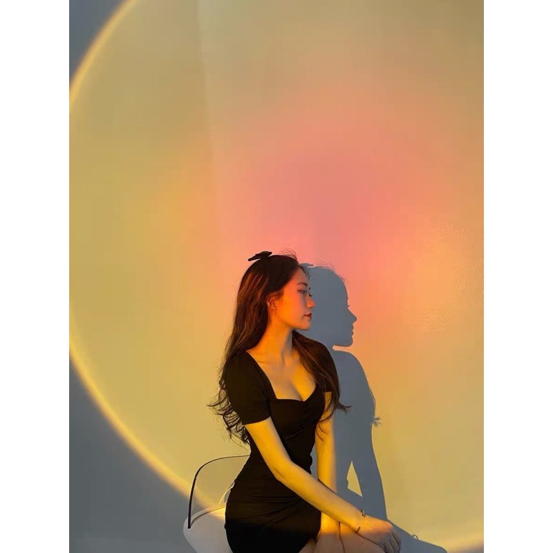 Đầm body, váy body dáng ôm tay phồng nhún ngực sexy siêu tôn dáng, mặc đi chơi, dự tiệc siêu hot VAY008