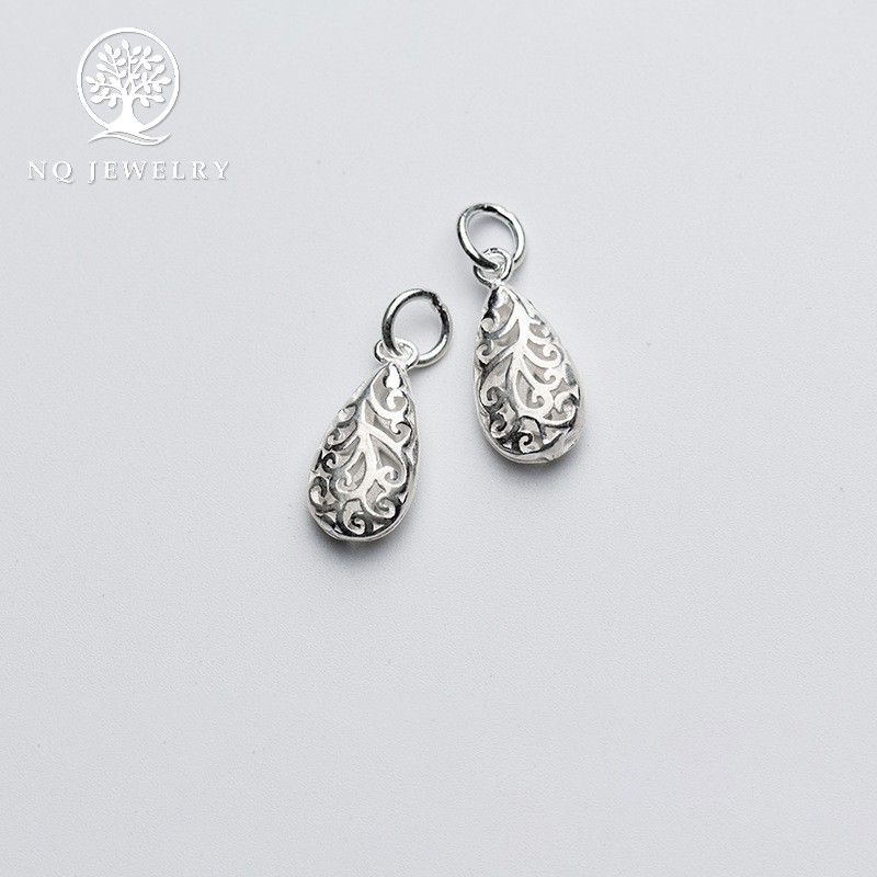 Mặt dây chuyền bạc giọt nước mặt - NQ Jewelry