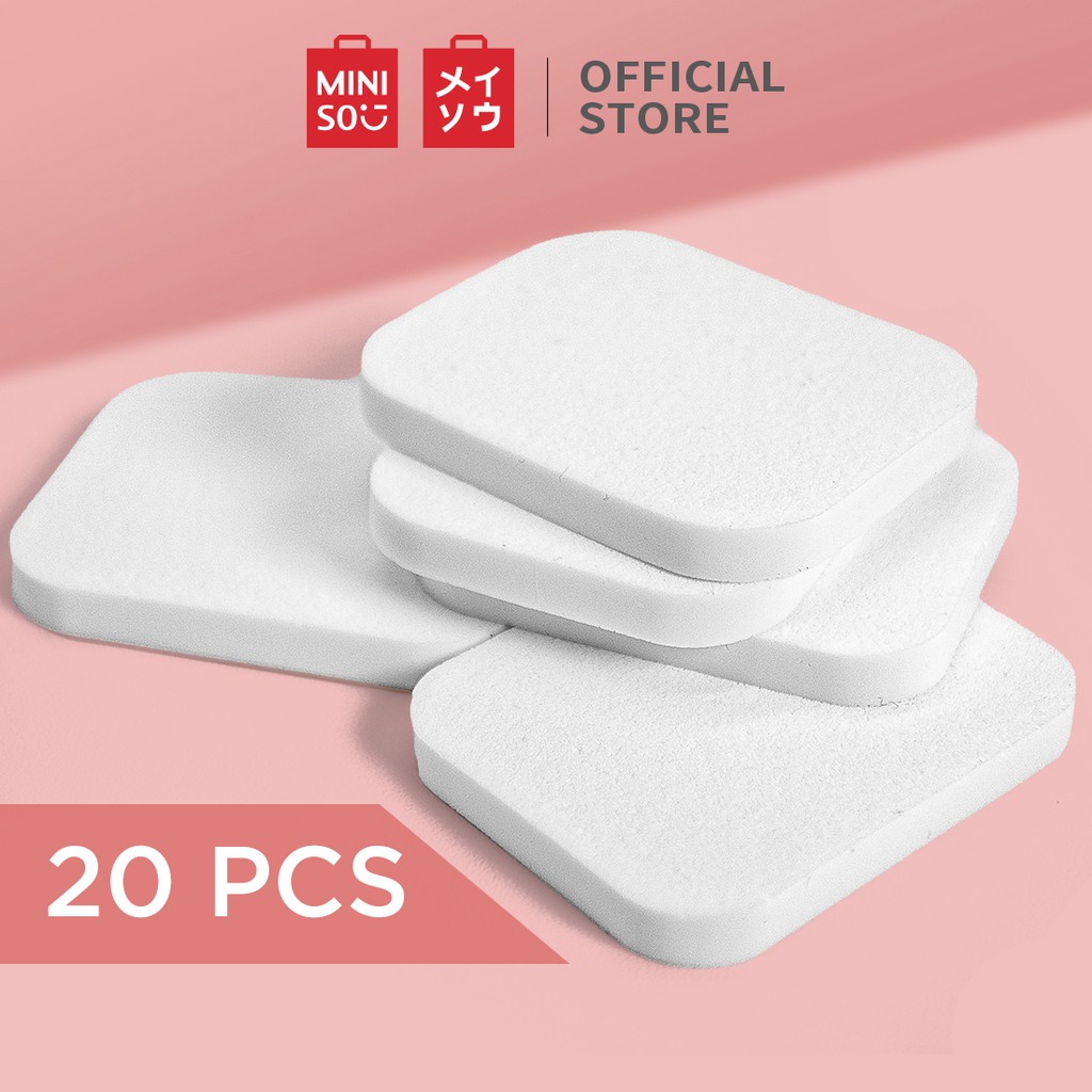 Mút trang điểm dạng vuông ( 20 miếng) Miniso