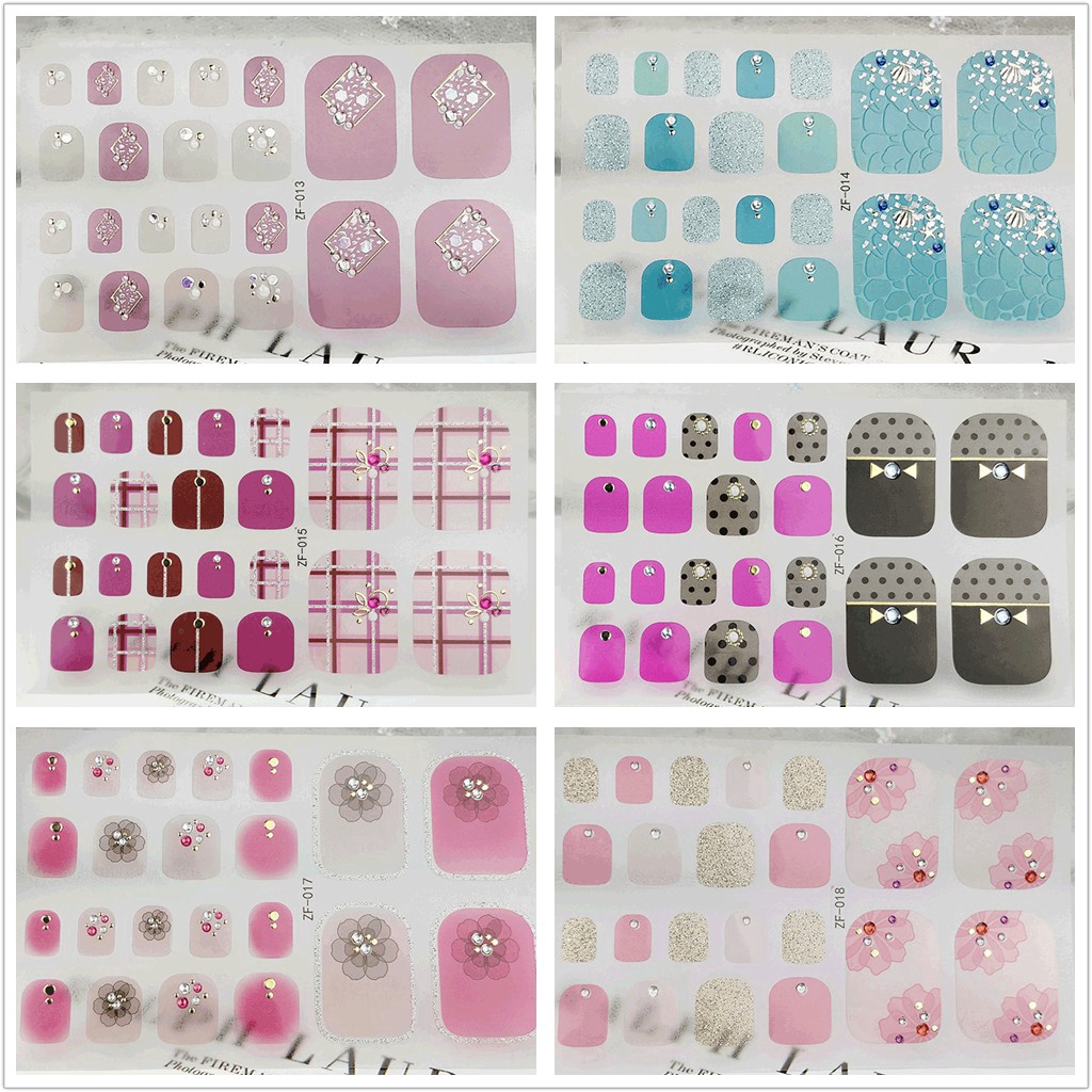 Bộ 22 Miếng Dán Trang Trí Móng Tay Nghệ Thuật 3d Chất Lượng Cao