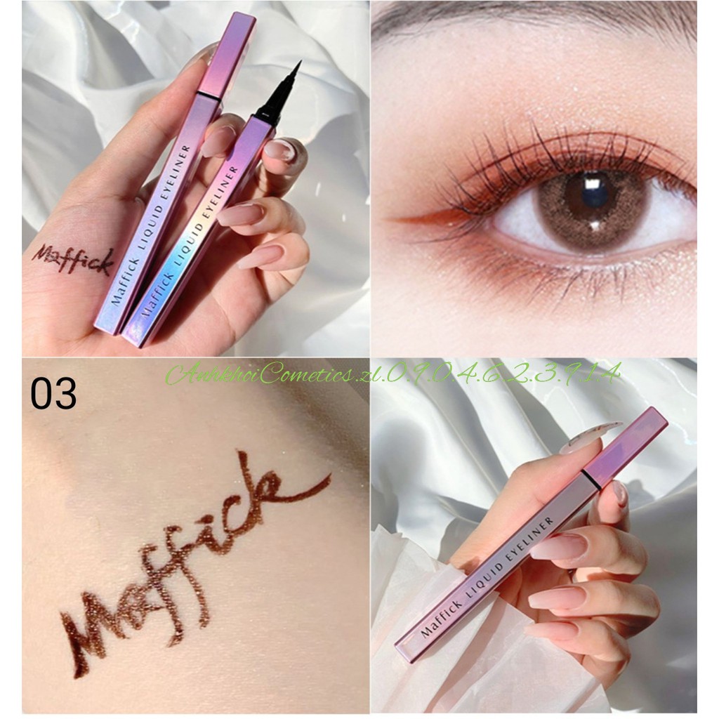 Bút Kẻ Mắt Dạ Màu Nâu Maffick 0.01mm Eyeliner Cao Cấp | BigBuy360 - bigbuy360.vn