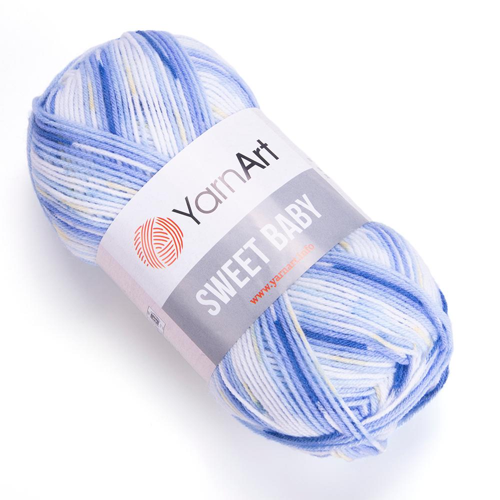 Cuộn len màu loang siêu ngọt ngào giành cho bé Sweet Baby - Nhập khẩu chính hãng từ YarnArt - 100 gram dài 300m