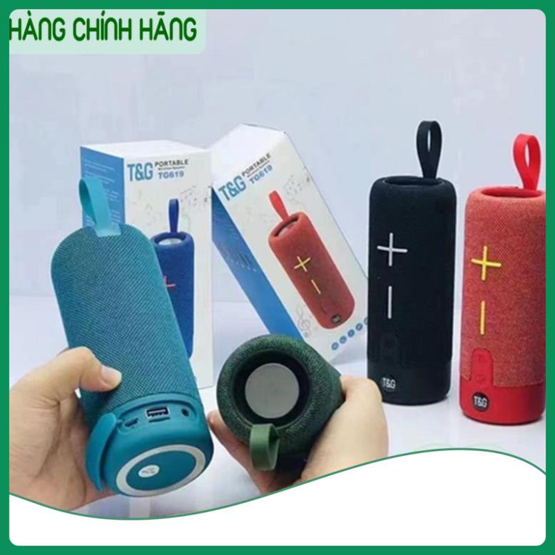 Loa Bluetooth Mini T&G 619 Cao Cấp, Âm Trầm Siêu Hay Bass Khoẻ Có Dây Đeo Cho laptop PC BH 12 tháng