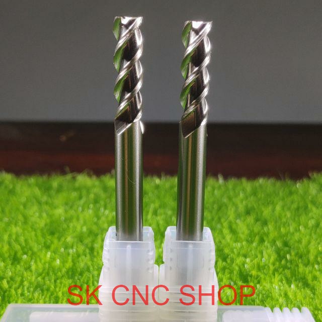 Dao CNC chuyên phay nhôm -7mm 8mm - 10mm -12mm -SK CNC SHOP