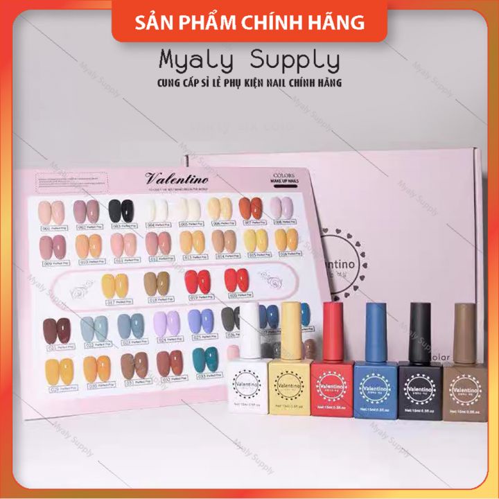 Sơn Valentino Set 36 Màu Tặng Kèm Bảng Màu 1447