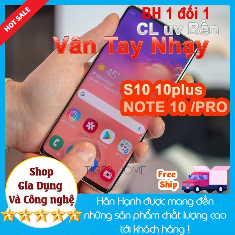 ||Bán lẻ rẻ như Buôn|| Kính cường lực UV FULL MÀN S8,S8+,S9,S9+,NOTE8,NOTE9/NOTE10/NOTE10PRo/S10,S10+,S105G