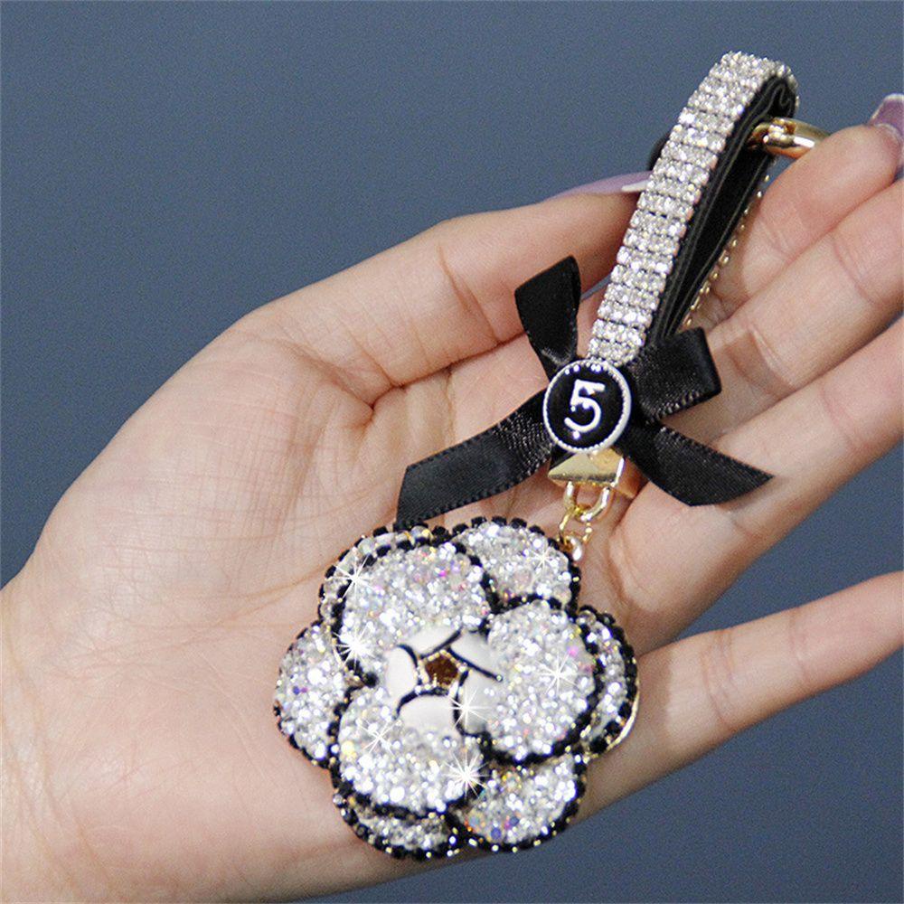 Móc Khóa Hình Hoa Trà Đơn Giản Thời Trang|Móc Khóa Hình Nơ Xinh Xắn