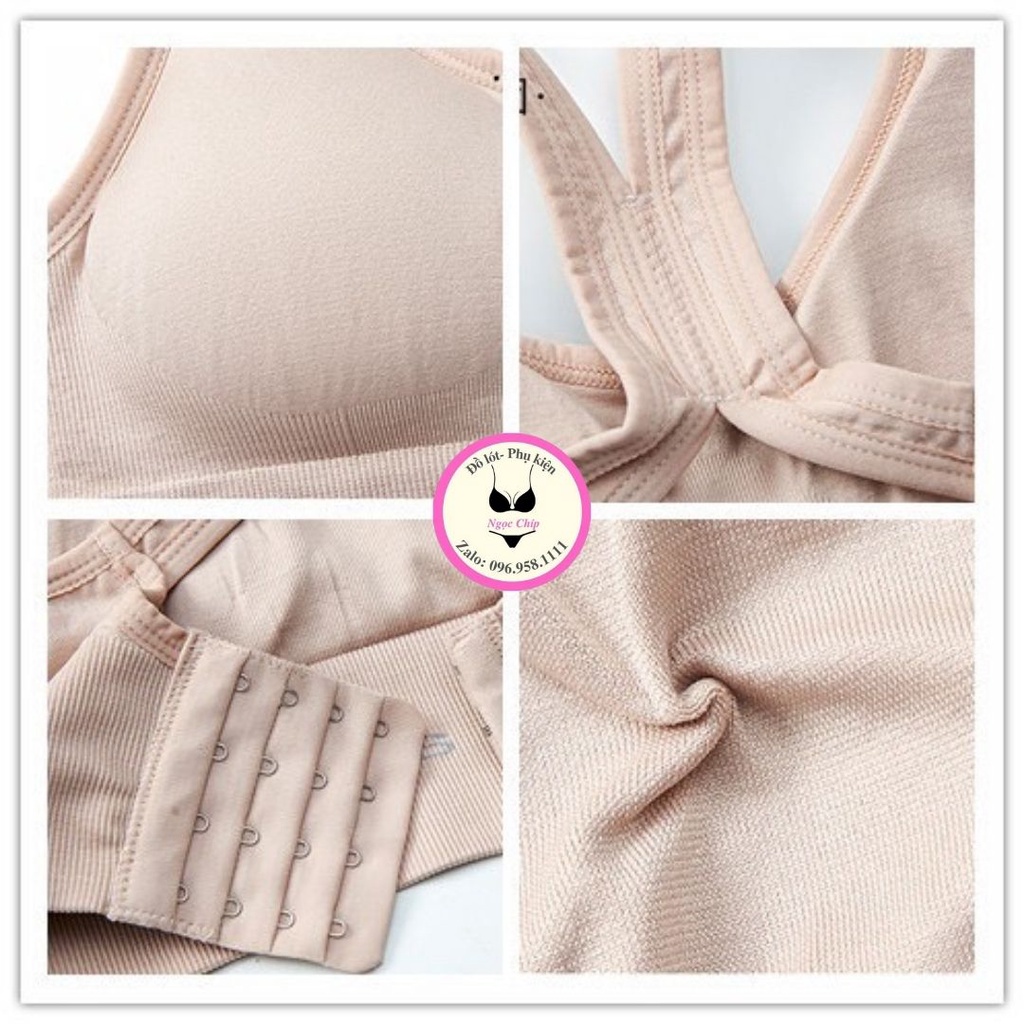 Áo lót nữ, áo bra tập Gym Yoga cao cấp nâng ngực không gọng  3 móc cài  AL01