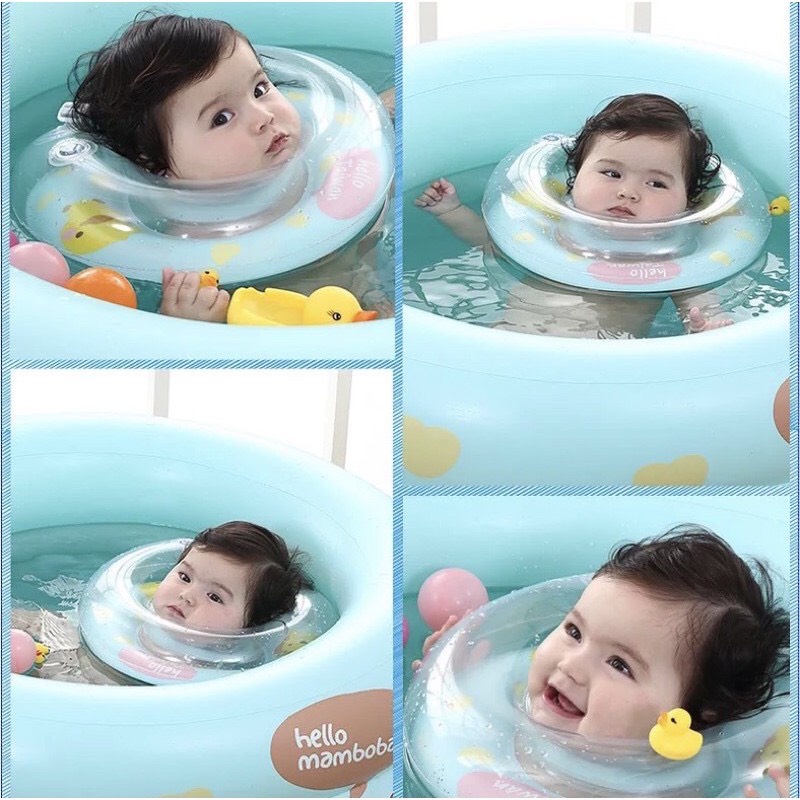 Phao cổ tập bơi chống lật cho bé Jasmine Baby