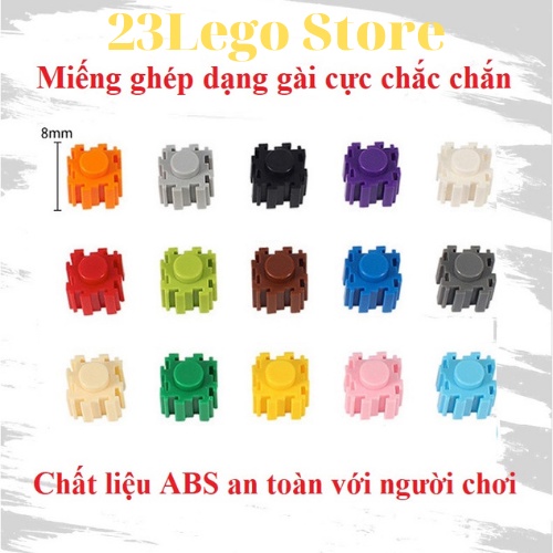 Bộ đồ chơi lắp ghép gấu BearBrick cỡ lớn 20-36cm  có tặng kèm búa lắp ráp, đèn led