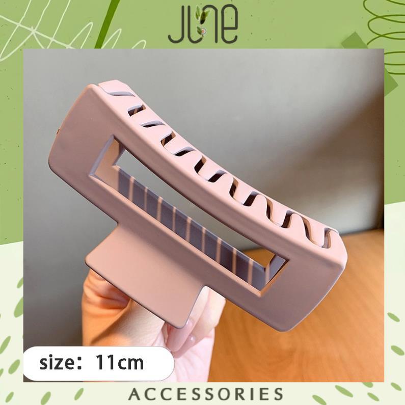 Kẹp tóc càng cua cỡ lớn nhựa Acrylic siêu bền đẹp nhiều màu sắc thời trang Hàn Quốc, June Accessories