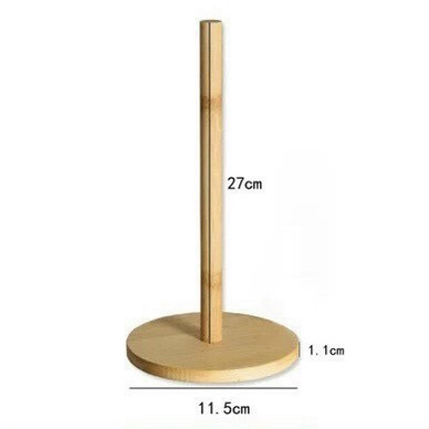 Giá đỡ khăn giấy bằng gỗ nhà bếp đựng cuộn giấy - đáy tròn phong cách Bắc Âu sáng tạo