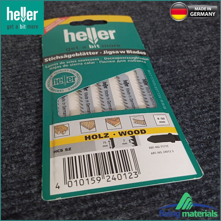 T111C- Lưỡi cưa lọng gỗ HELLER HCS SZ 24012 3 (Cắt gỗ, răng đúc, SX tại ĐỨC)